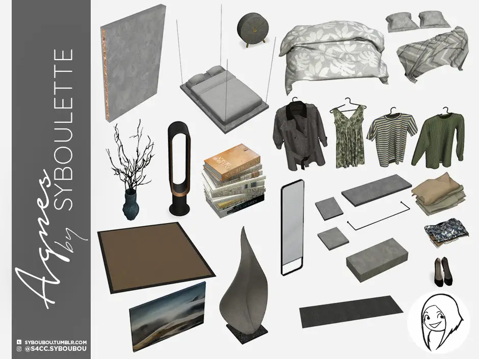 Agnes Bedroom set 8 Agnes Set Preview tumblr