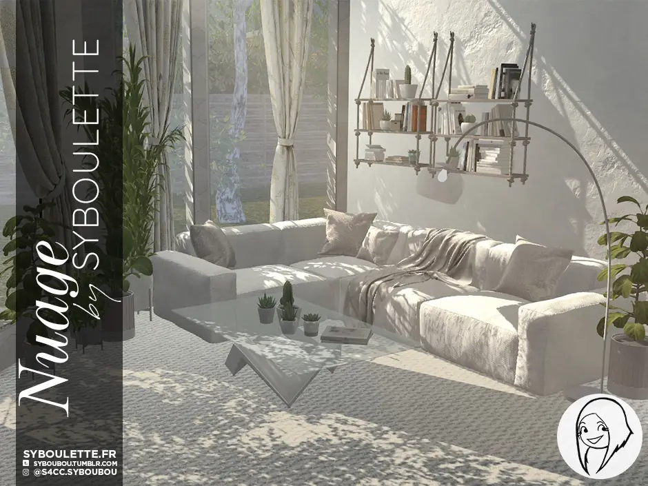 Intend Grind Municipalities Nuage sectional sofa cc sims 4 – Syboulette Custom Content for The Sims 4