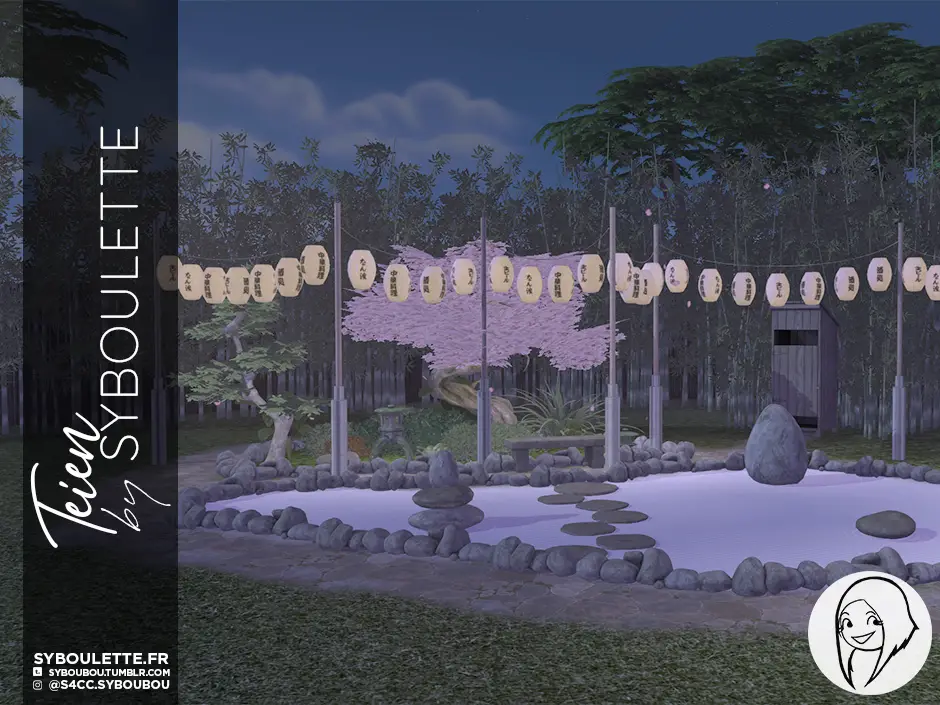 Teien Zen Garden cc sims 4 - Syboulette Custom Content for The Sims 4