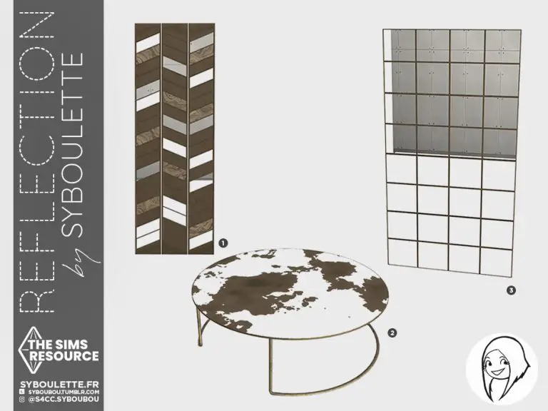 Reflection mirror cc sims 4 Syboulette Custom Content for The Sims 4