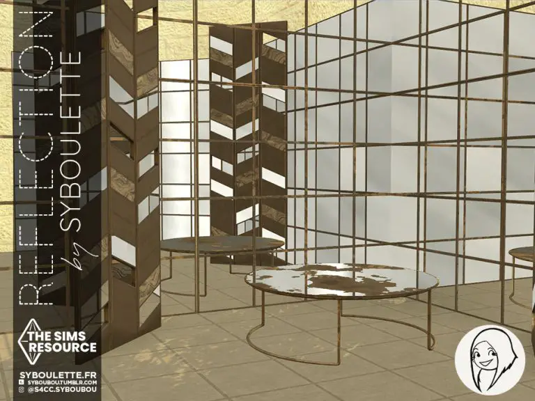 Reflection mirror cc sims 4 Syboulette Custom Content for The Sims 4