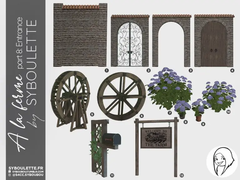 A la ferme farm cc sims 4 - Syboulette Custom Content for The Sims 4