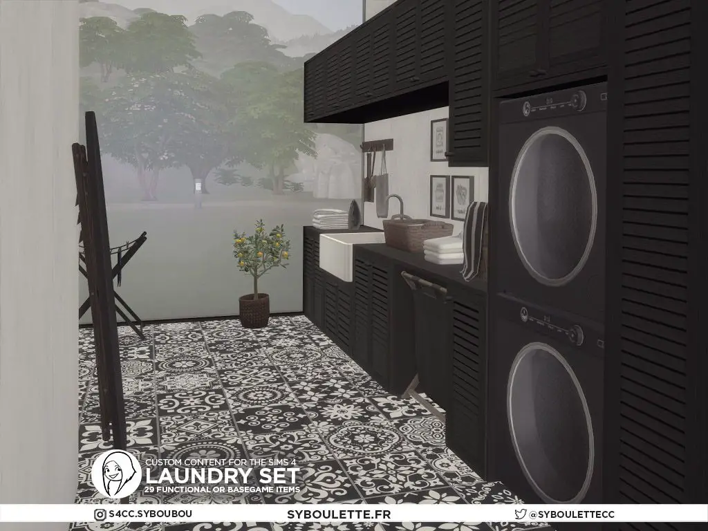 Laundry Cc Sims 4 Syboulette Custom Content For The Sims 4