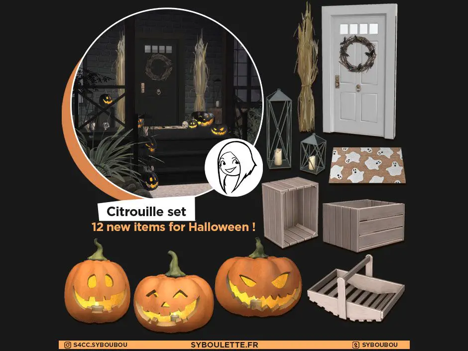 Citrouille halloween set (2021) - The Sims 4 Build / Buy - CurseForge