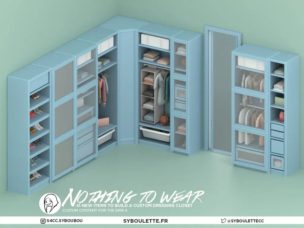 verlies Hertogin mug Nothing to wear closet cc sims 4 – Syboulette Custom Content for The Sims 4