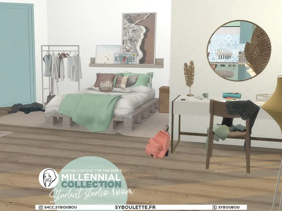 Student Millennial studio - The Sims 4 Rooms / Lots - CurseForge