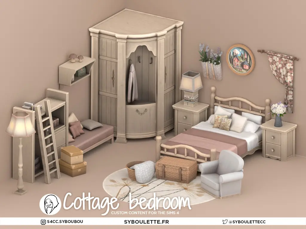 Cottage Cc Sims 4 Syboulette Custom Content For The Sims 4   Cottage Preview1 