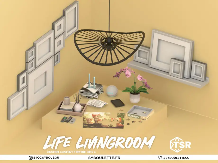 Life Livingroom Clutter Cc Sims 4 Syboulette Custom Content For The
