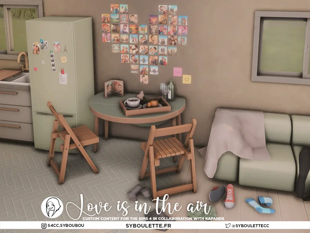 Love is in the air - valentine's day item for every day couple, clutter and details