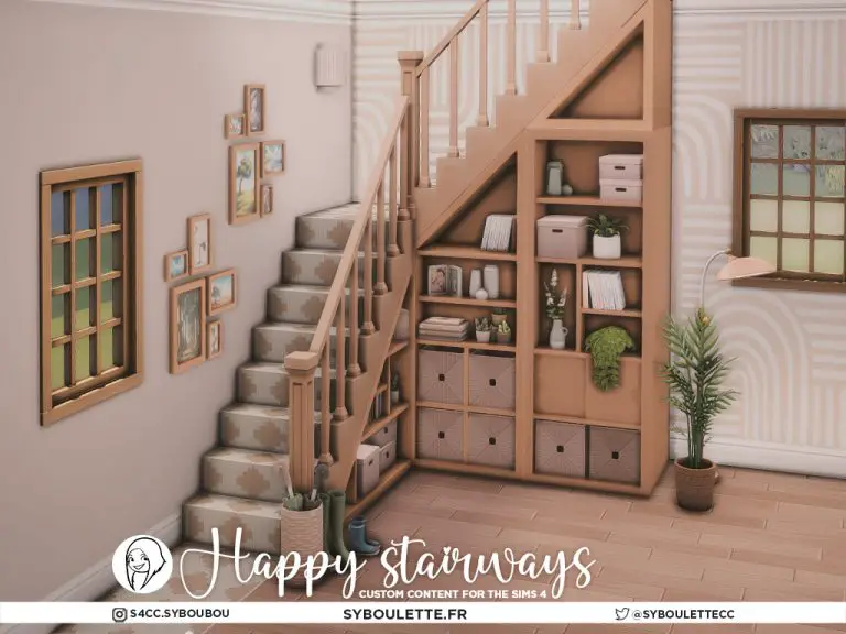 Happy staircase cc sims 4 - Syboulette Custom Content for The Sims 4