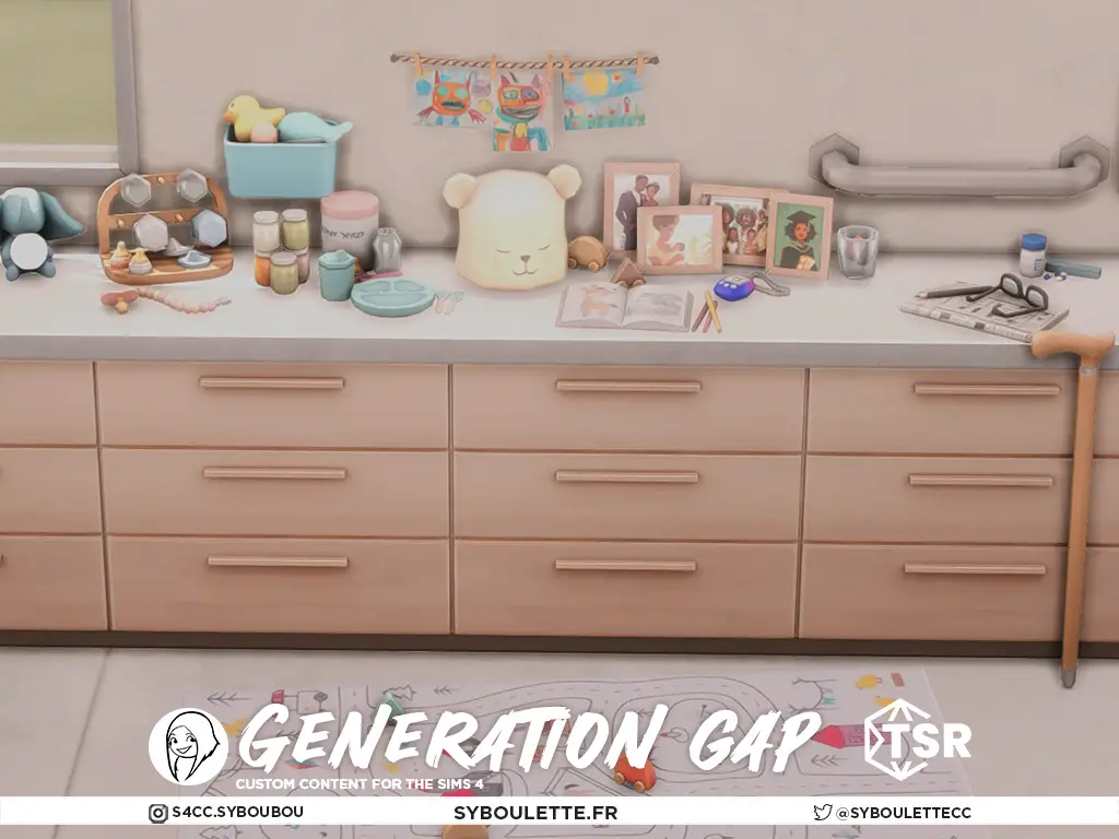 Generation Gap Sims 4 custom content collection preview by Syboulette